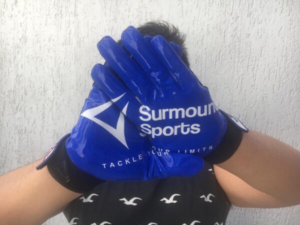 Luva Futebol Americano Surmount PRO Azul - Imagem 3
